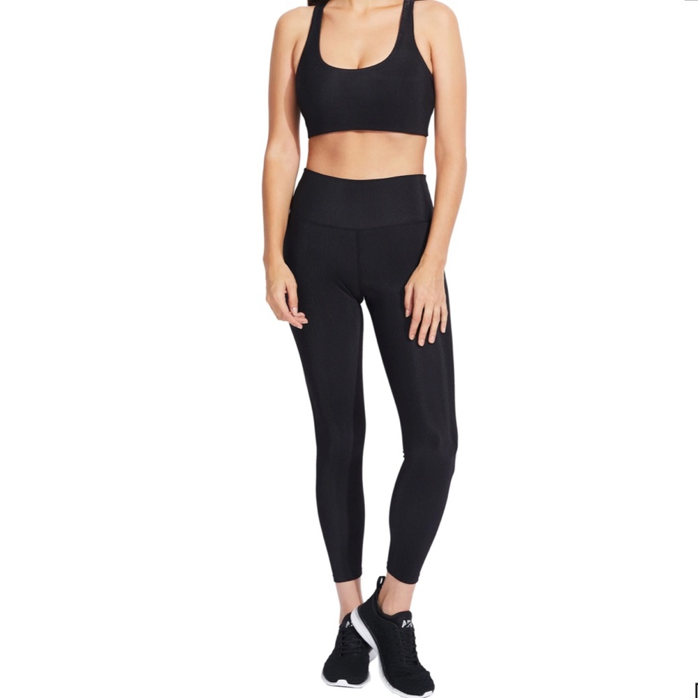 New Sage Collective Kate Ribbed Bra & Leggings Set - Picture 3 of 12
